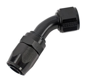 Fragola -10AN x 45 Degree Power Flow Hose End - Black main image 0