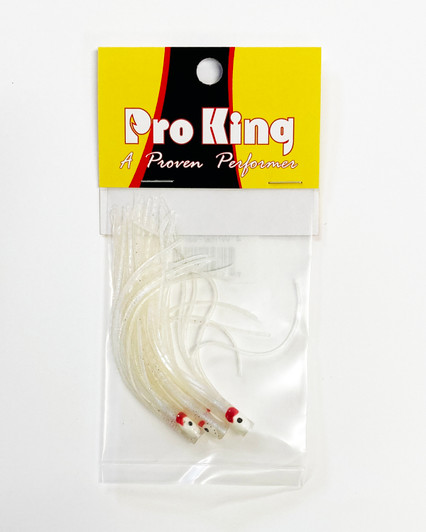 4" Needle Fish White/Pearl UV-3 pack