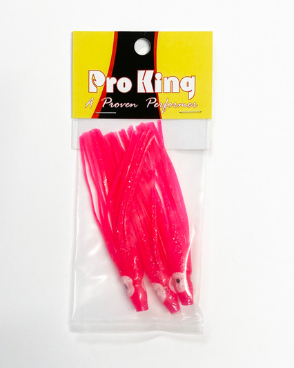 3" Squid, Pink UV-3 pack