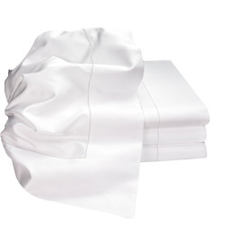 White Super soft generously sized luxury Italian Flat sheets. Woven from Extra-Long Staple Cotton. Generously sized.