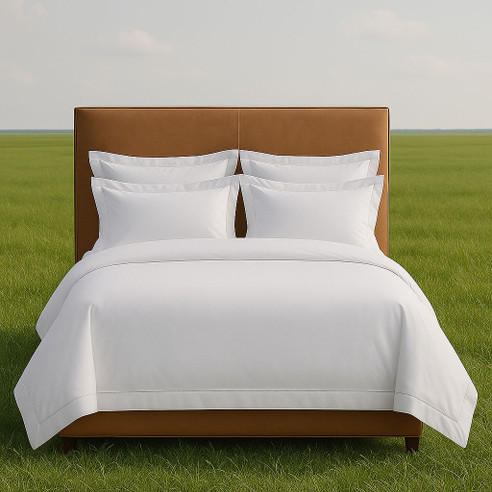 Our Mia collection is produced from a 719 thread count solid  Extra Long Staple cotton sateen. Mia is the finest textile in our collections.