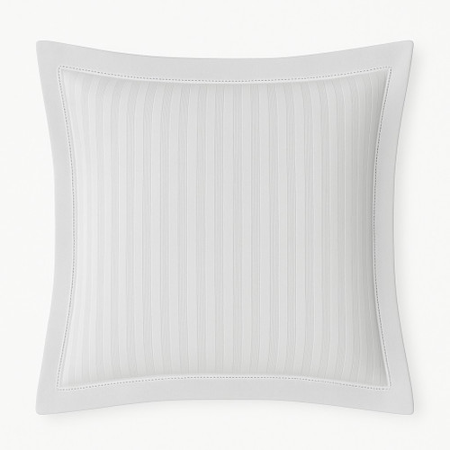 Super Soft Righetta Sheets, Shams, Duvet Covers and Pillowcases. Available in white, Ivory or Sable. Classic Tuxedo Stripe pattern. 
