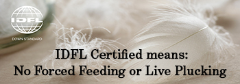 No force feeding or live plucking IDFL Certified