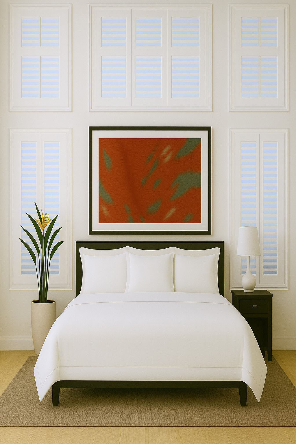 Diamante bedding shown in white for your Alaskan King Bed. Handcrafted in Italy from the absolute finest cotton.  Made in Italy