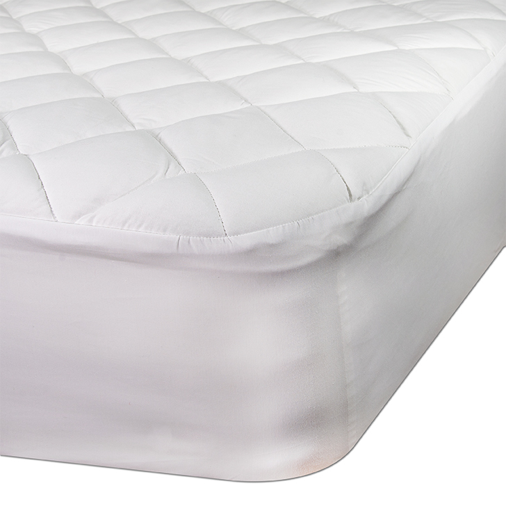 Mattress pad for oversized beds including Alaskan King, Vermont King, Texas King and Wyoming King Beds