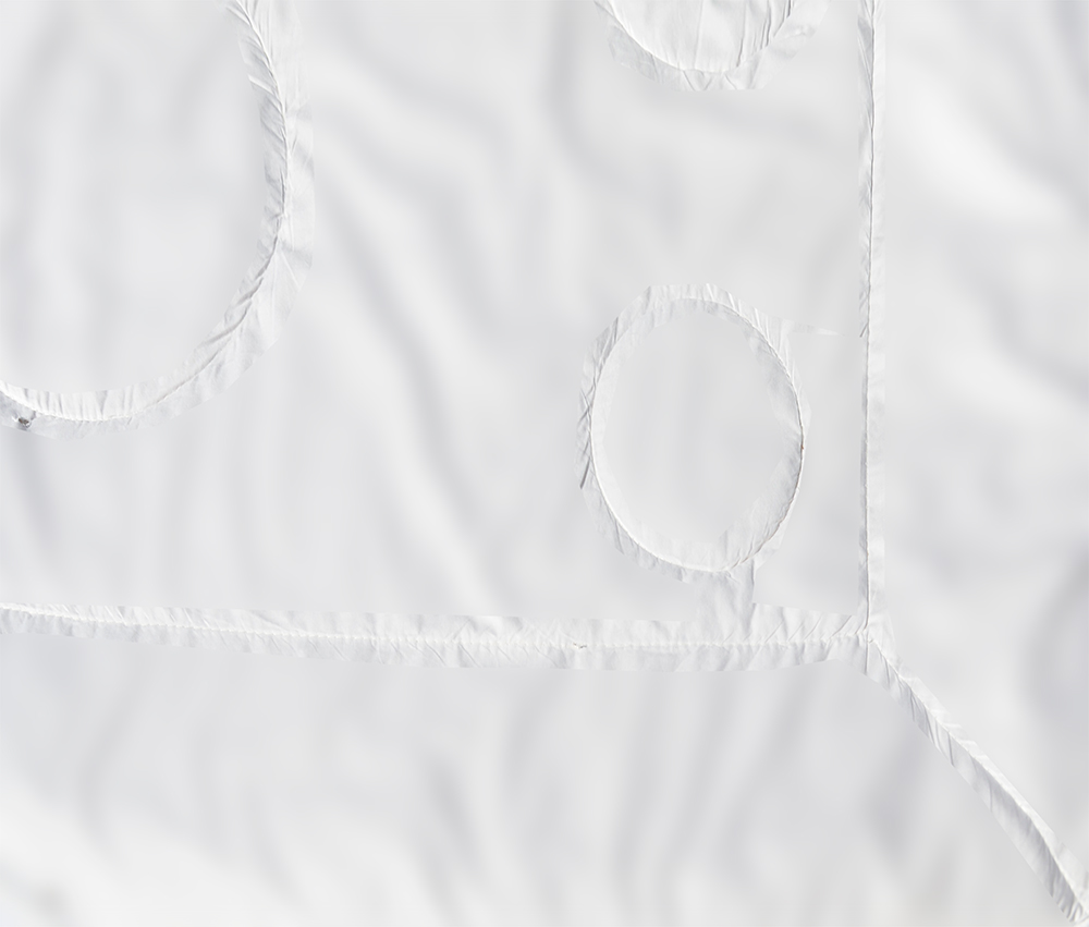 With a Ring Stitch down comforter, down will shift or move inside the comforter