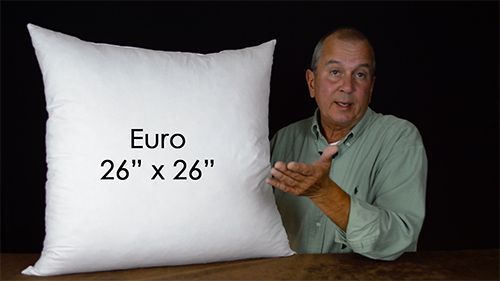 Euro shams are a great way to add dimension to the bed