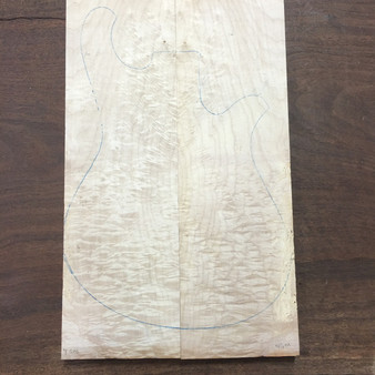 Quilt Maple 6.75"x22.5"x2.25"