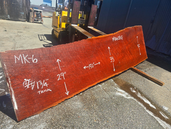 Makore Slab MK6 1.75x29-42x151 
