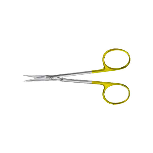 Aesculap Iris Scissors 4.375IN (110mm), Durotip, TC, Straight, Sharp/Sharp