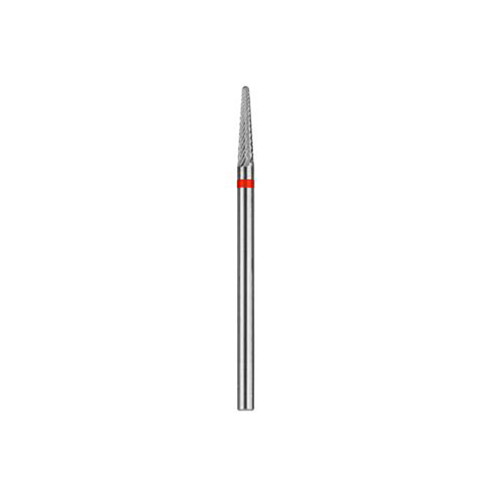 gSource Bur, Carbide 2in, Diameter 2.3mm Cone with Round Top, Cross-Cut, Fine, Maximum RPM 25,000, Stainless Steel Shank
