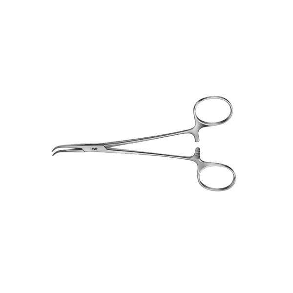 Aesculap Baby-Adson Dissecting Forceps, Curved, Serrated, 5.5" (140mm)
