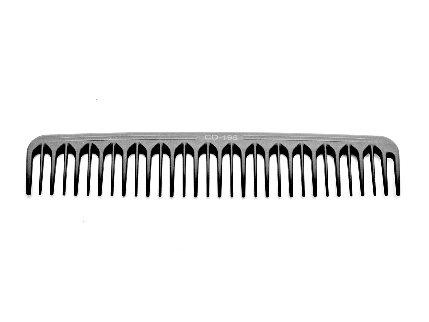 a black comb with the model number cd196 on the spine in white