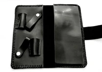 a black 4 piece scissor case opend showing 2 slots