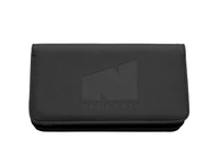 a black 4 piece scissor case with black nagamaki logo on the front