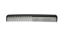 a plain black comb on a white background