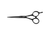 copper colored right handed hair scissor with white "N" logo