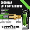 50' X 3/8" Industrial Air Hose Reel Black