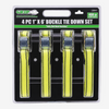 6' Heavy Duty Buckle Tie Down Set (4-Piece)