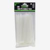 8" Standard Duty White Cable Tie Set (100-Piece)