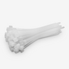 8" Heavy Duty White Cable Tie Set (100-Piece)