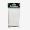 8" Heavy Duty White Cable Tie Set (100-Piece)