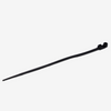 8" Screw Mount Black Cable Tie Set (100-Piece)