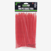8" Standard Duty Red Cable Tie Set (100-Piece)