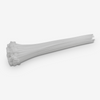 11" Standard Duty White Cable Tie Set (100-Piece)