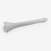 14" Standard Duty White Cable Tie Set (100-Piece)