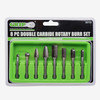 Double Carbide Rotary Burr Set (8-Piece)