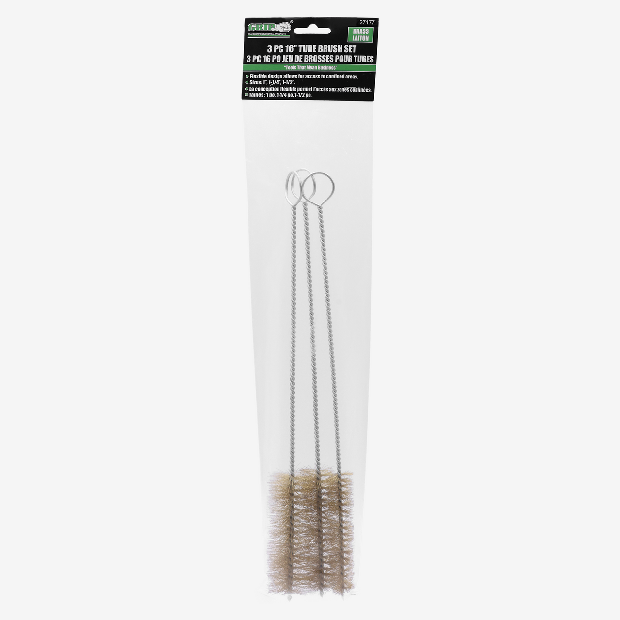 Brass Tube Brush Set (3-Piece)