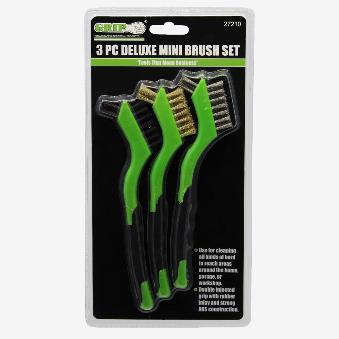 Deluxe Mini Wire Brush Set (3-Piece)