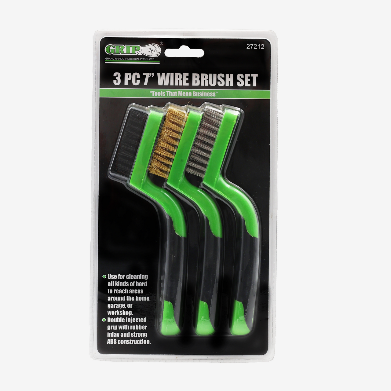 7" Mini Wire Brush Set (3-Piece)