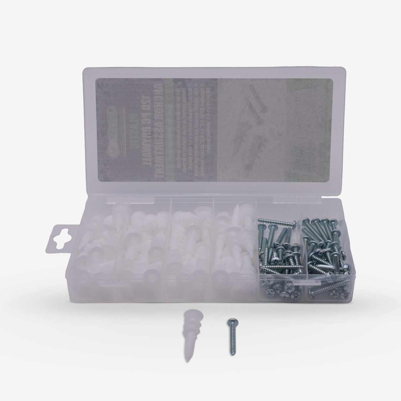 Plastic Drywall Anchor Assortment (120-Piece)