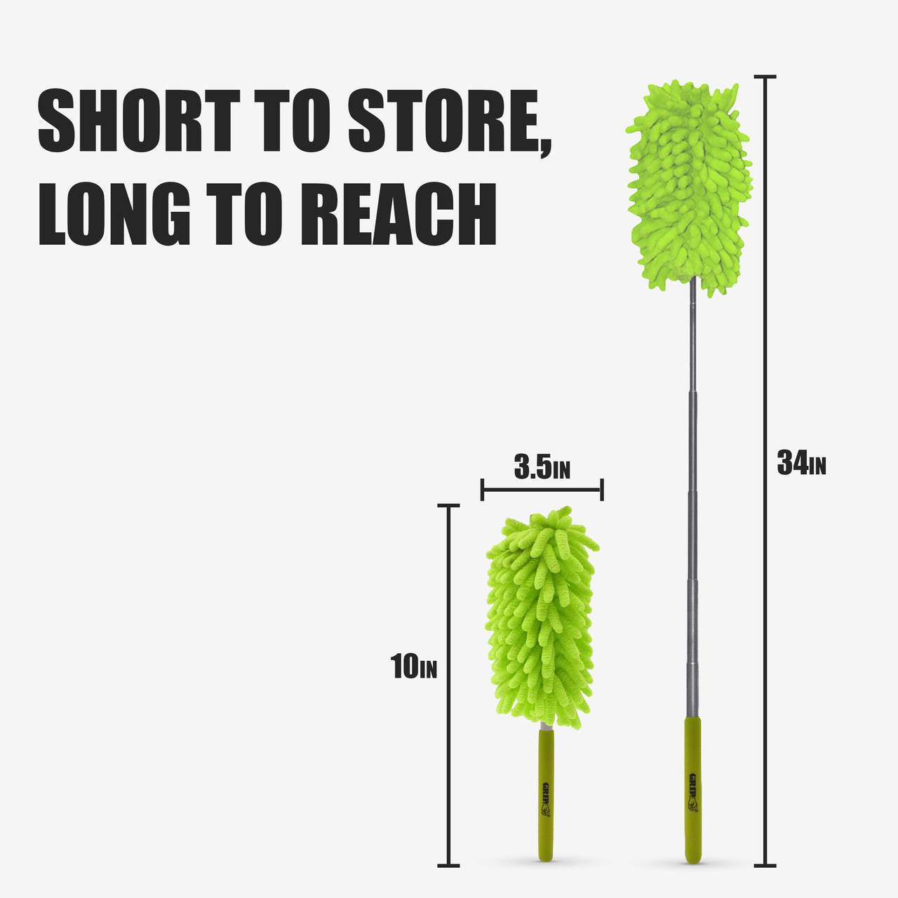 Lime Telescopic Duster