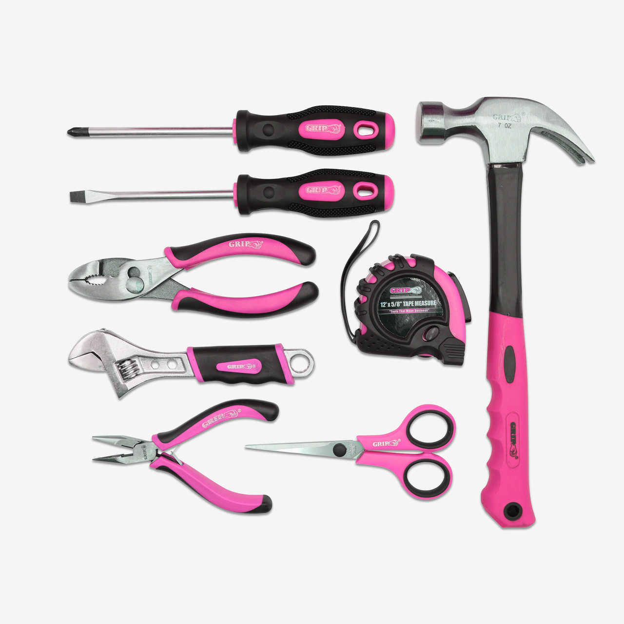 Childrens Tool Kit Pink (9-Piece)