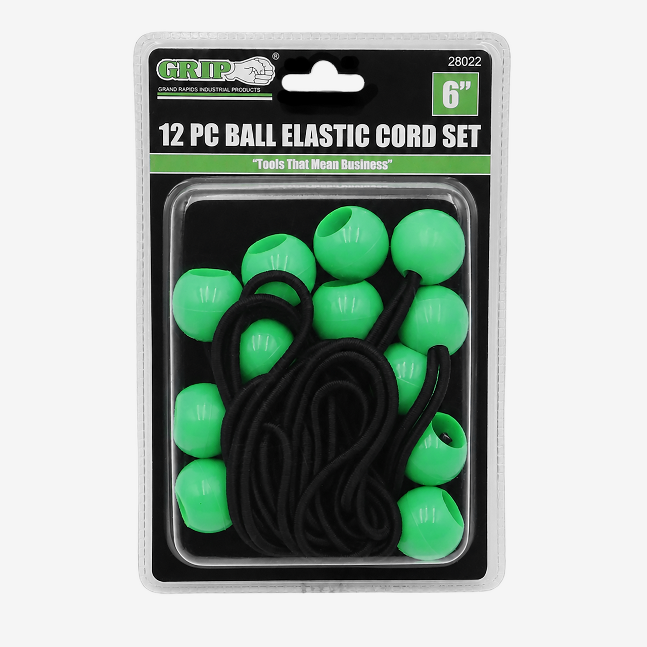 6" Ball Elastic Cord Set (12-Piece)