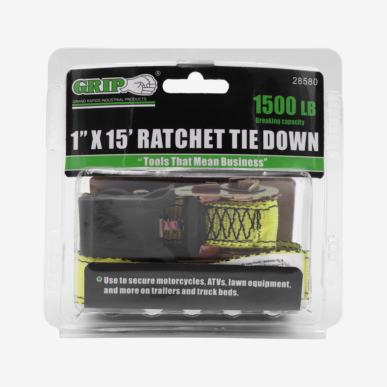 1" x 15' Ratchet Tie Down