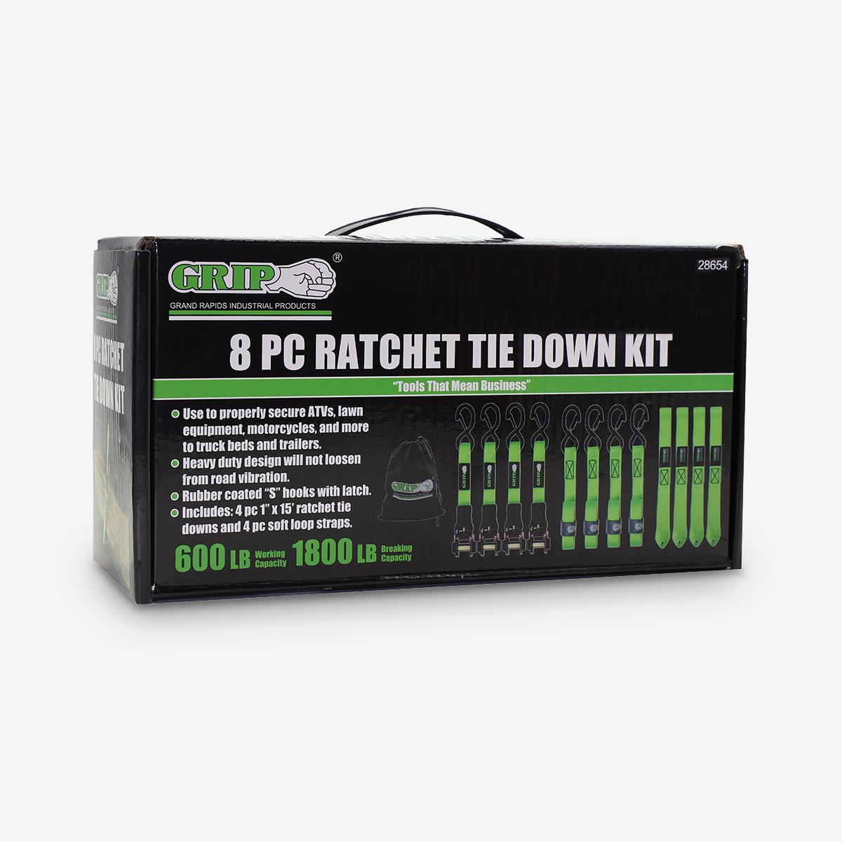 Ratchet Strap & Soft Loop Set (8-Piece)