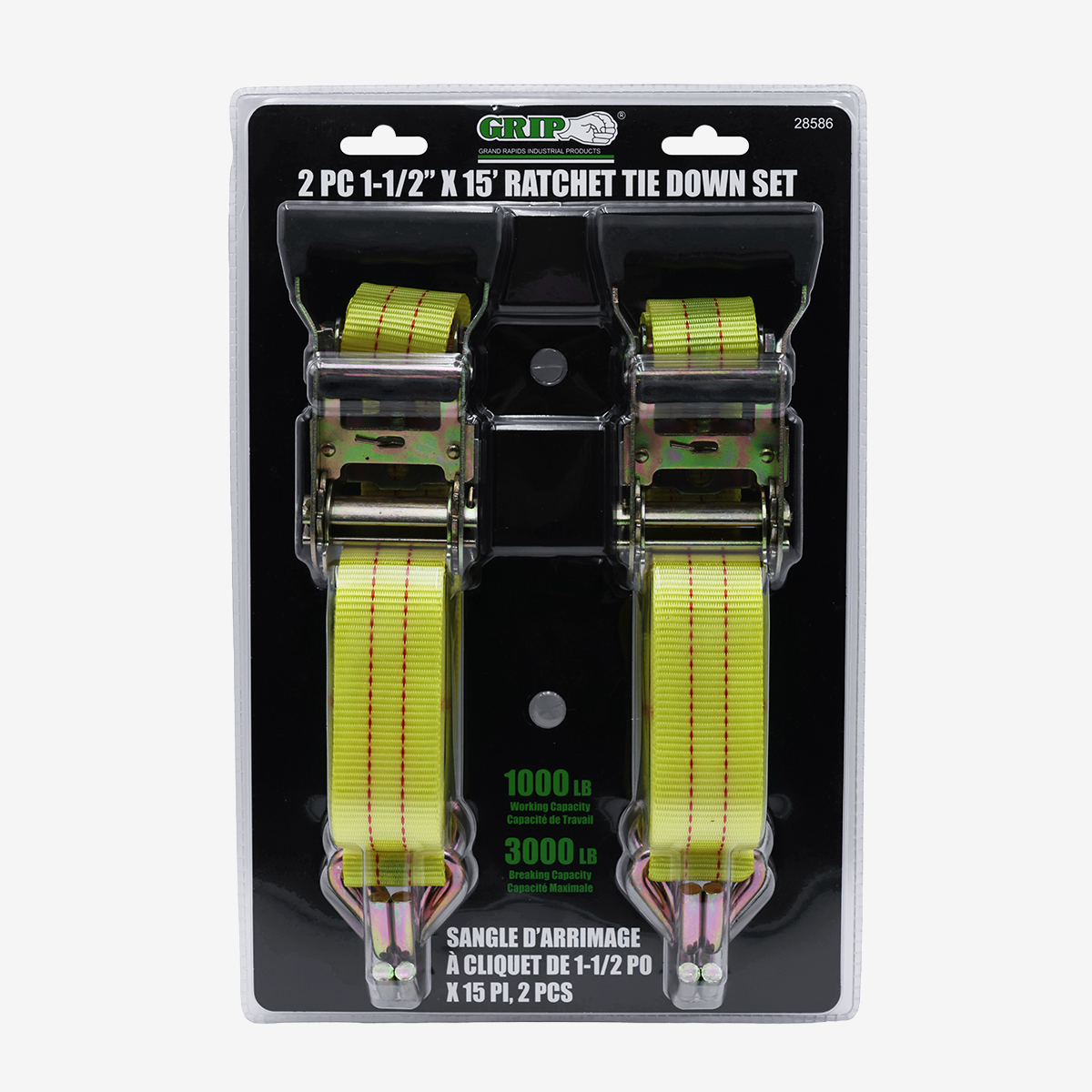 1-1/2" x 15' Tie Down (2-Piece)