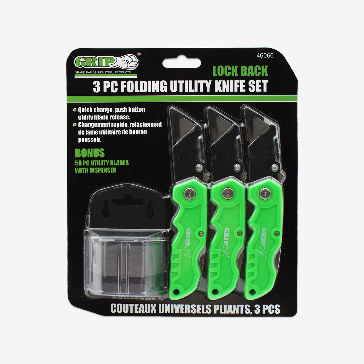 Folding Utility Knife Set (3-Piece)