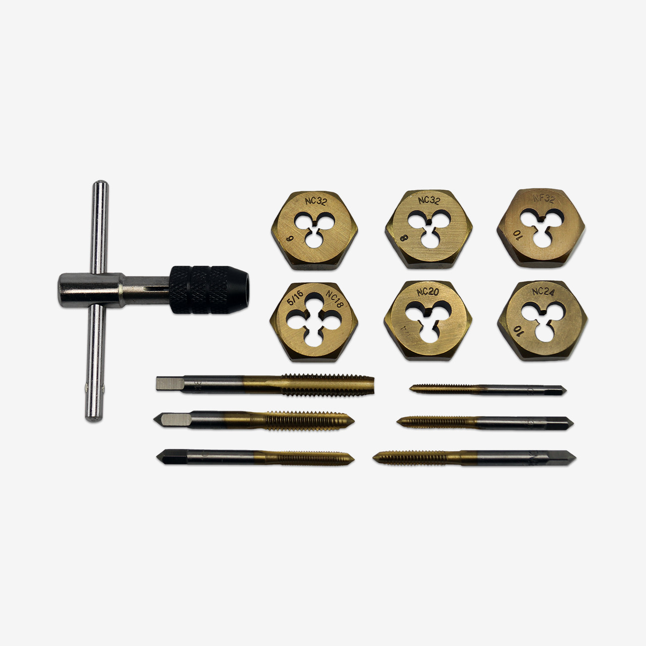 Titanium Tap & Die Set (13-Piece)