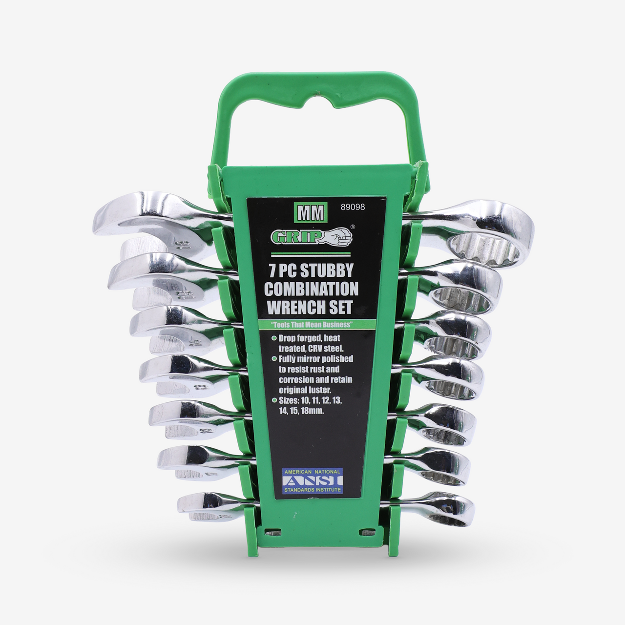 Stubby Combo Wrench Set MM (7-Piece)
