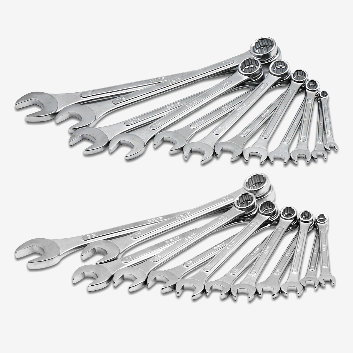 Combination Wrench Set SAE/MM (24-Piece)