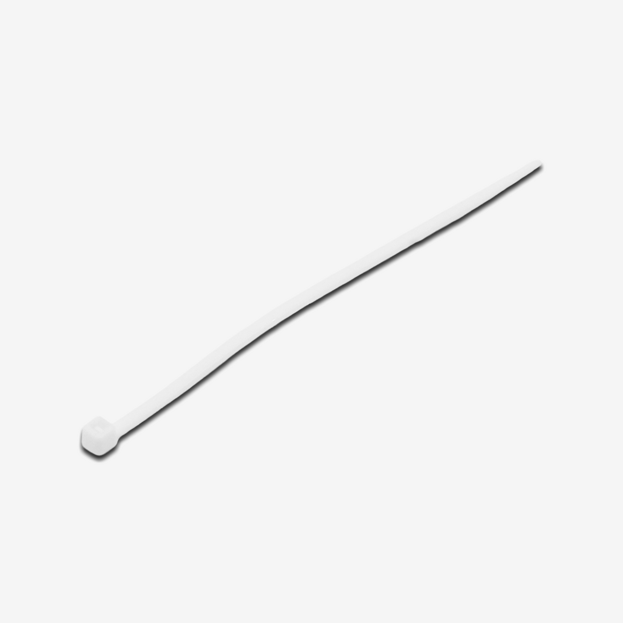 4" Light Duty White Cable Tie Set (100-Piece)