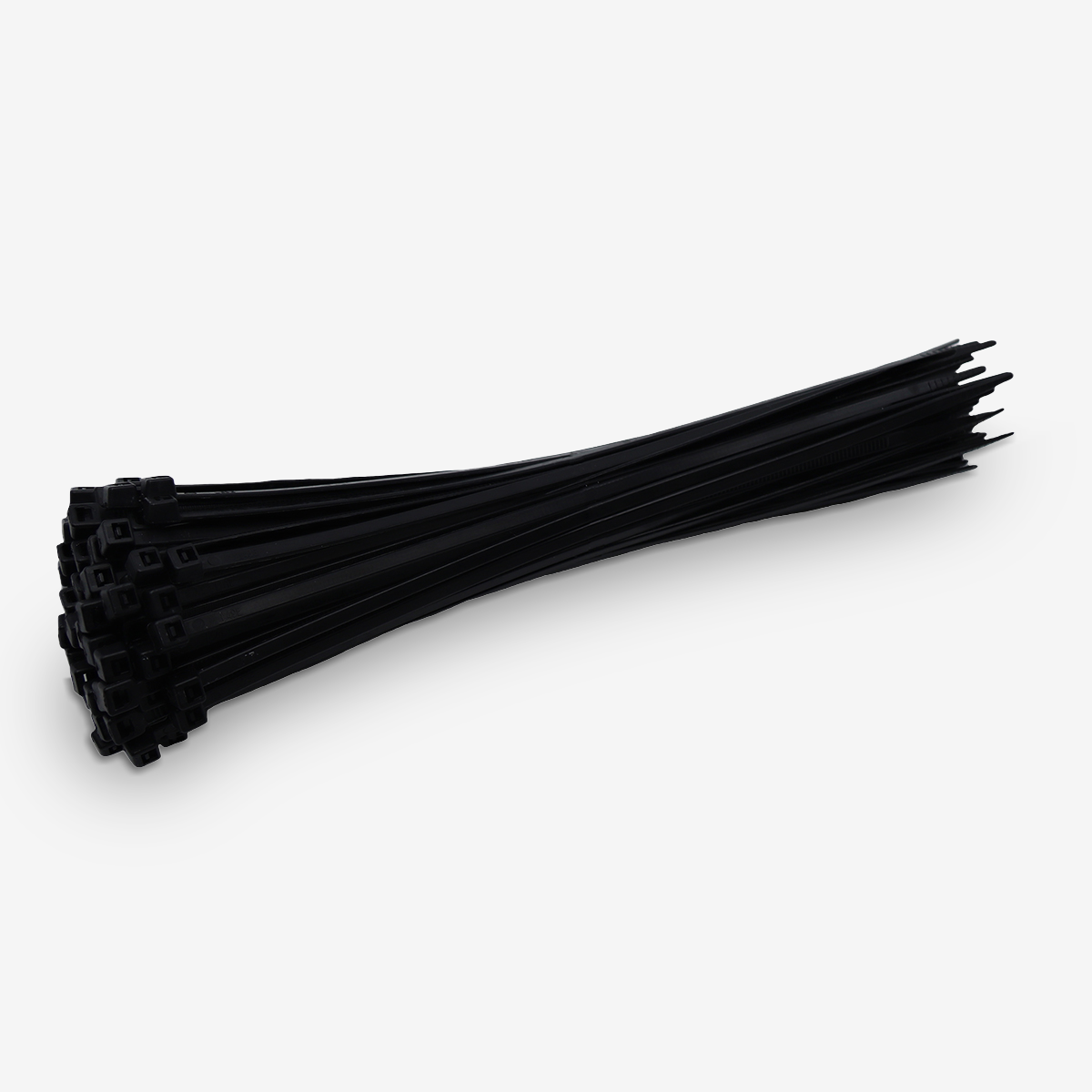 8" Light Duty Black Cable Tie Set (100-Piece)
