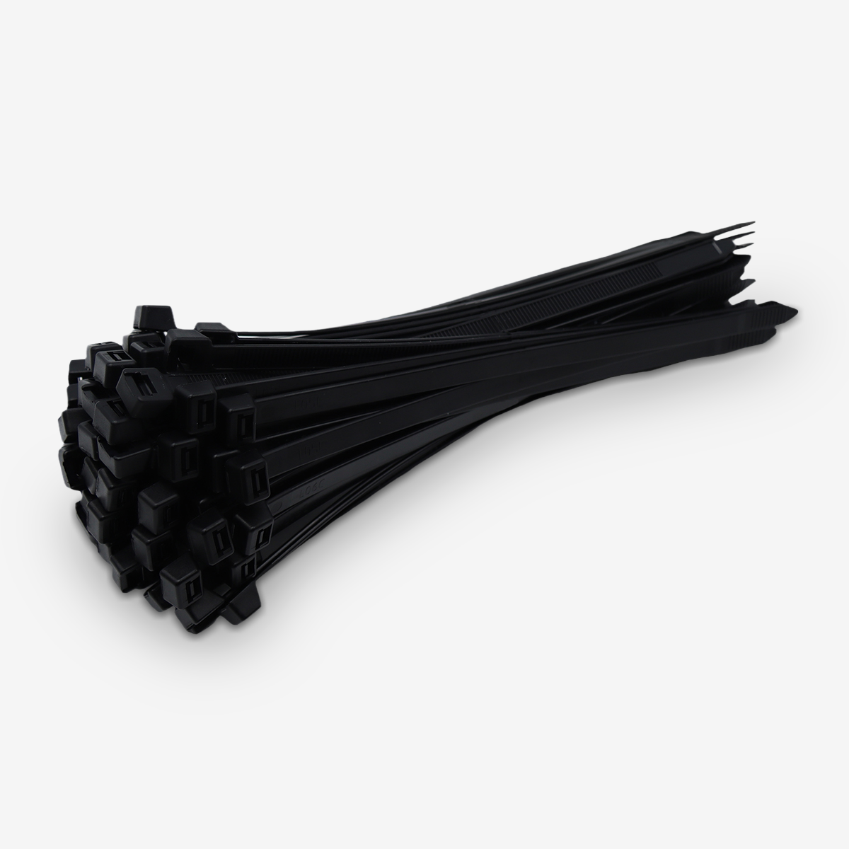 8" Heavy Duty Black Cable Tie Set (100-Piece)