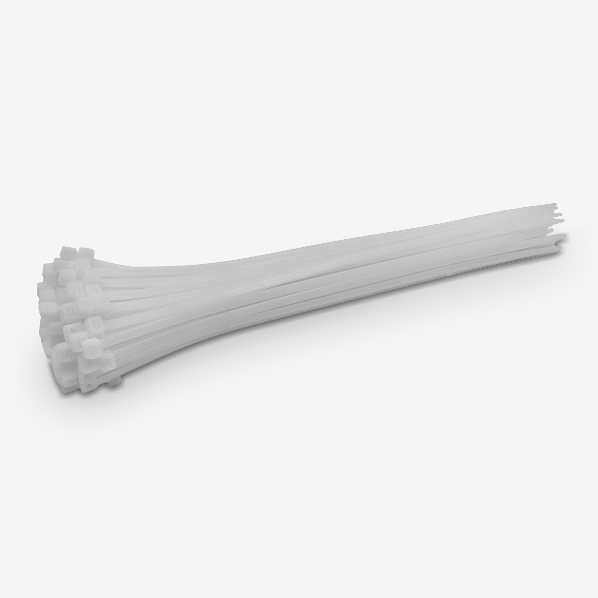 11" Standard Duty White Cable Tie Set (100-Piece)