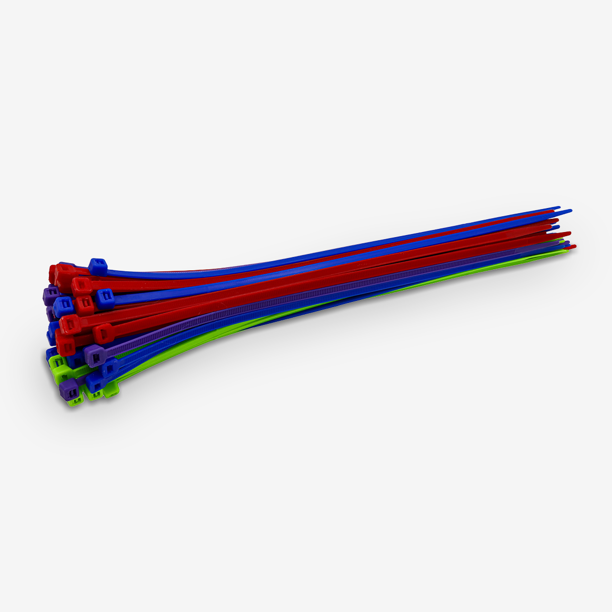 11" Standard Duty Multi-Color Cable Tie Set (100-Piece)